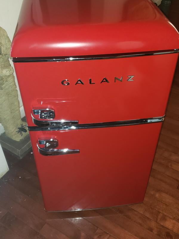 Galanz Mini Fridge Retro Compact Refrigerator Freezer Cu Ft, 60 OFF