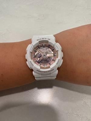 Casio Women's Baby-G BA110-7A1 White Silicone Japanese Quartz