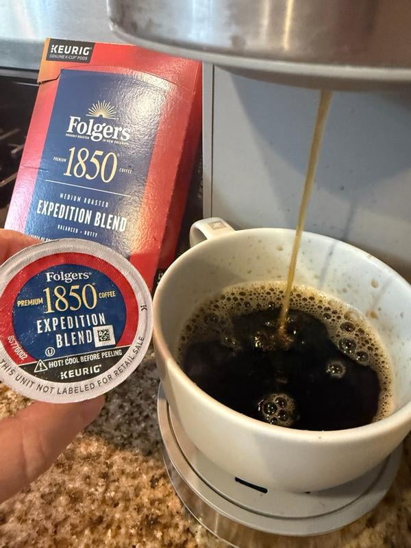 4 pack) 1850 Black Gold, Dark Roast Coffee, Keurig K Cup Pods, 24
