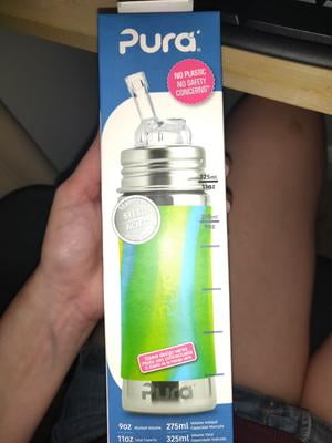 Kiki™ 9oz Insulated Straw Bottle, Stainless Steel Kids Straw Bottle