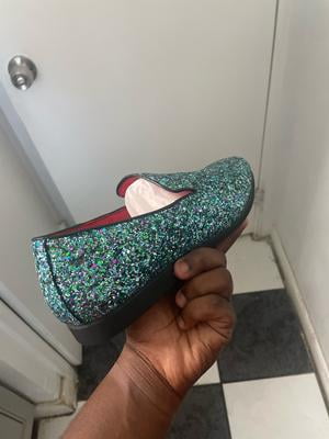 Santimon Men Dress Shoes Glitter Loafers Slip On Casual  display picture 3
