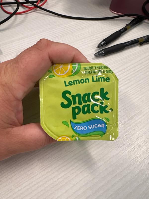 Snack Pack Lemon Lime Flavored Juicy Gels Cups, 3.25 oz., 6-Count