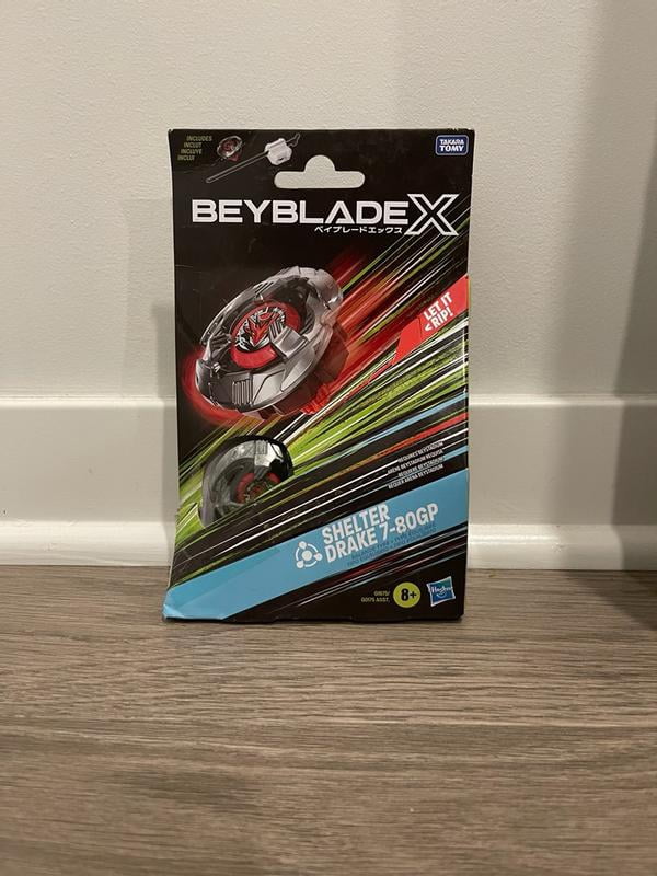 Beyblade X Starter Kit Shelter Drake 7-80GP – Trompo De Balanza Con Lanzador, Piezas Metálicas Intercambiables, Para Mayores De 8 Años