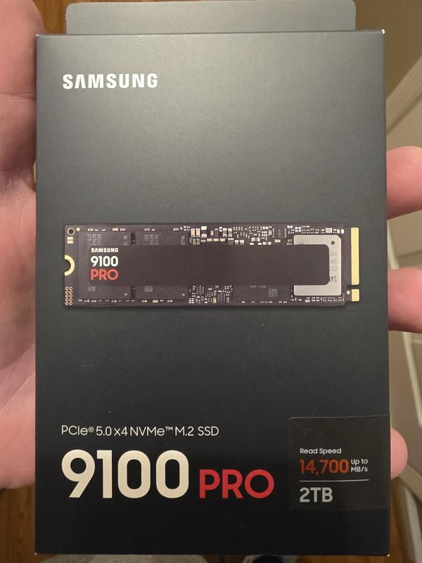 Samsung SSD 9100 PRO 1TB, PCIe 5.0x4 M.2 2280, Seq. Read Speeds Up