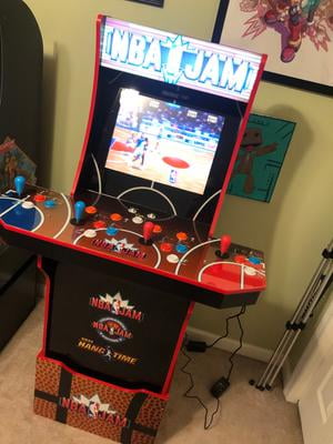 Nba Jam Arcade W Riser And Light Up Marquee Arcade 1up Walmart Com Walmart Com