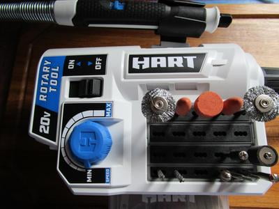 HART 20-Volt Cordless Rotary Tool with 