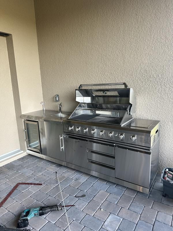 Thor Kitchen Stainless Steel 3-Piece Modular Outdoor Kitchen,