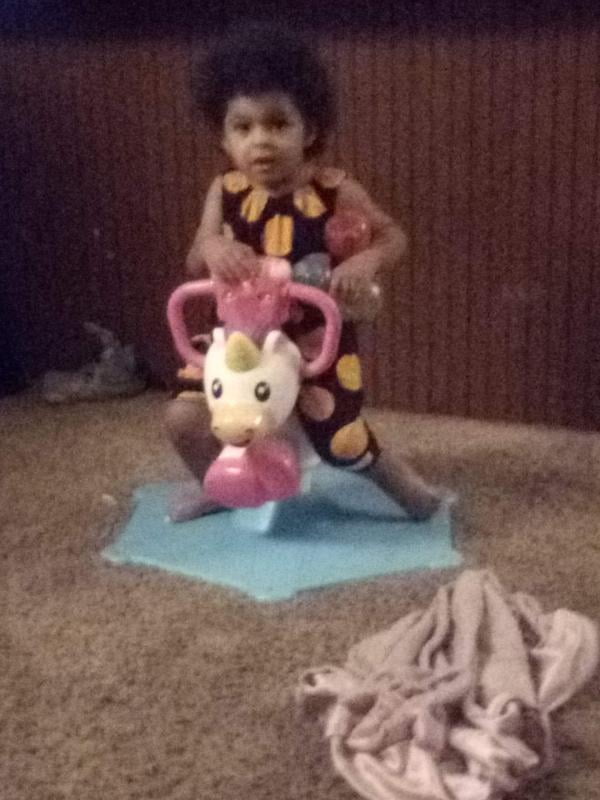 fisher price bounce and spin unicorn
