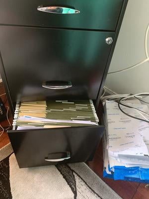 Filing Cabinet 18 W 3 Drawer Organizer File Black Walmart Com Walmart Com