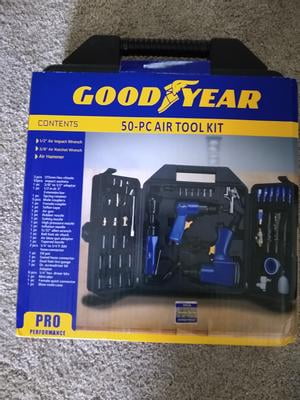 Coffret Outils Pneumatiques Goodyear 46 Pièces - Étui Moulé - Occasion (excellent état)
