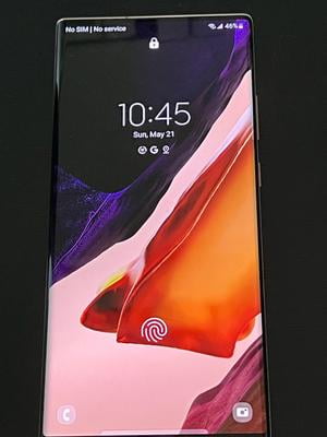 Samsung Galaxy Note 20 Ultra 5G, Mystic Black, 128GB, Carrier