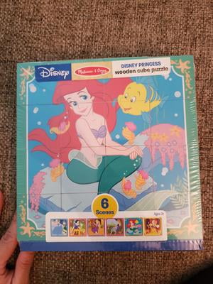 disney princess wooden cube puzzle