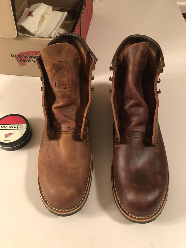 RED Wing Men's Blacksmith 6-Inch Boot in Copper Rough & Tough
