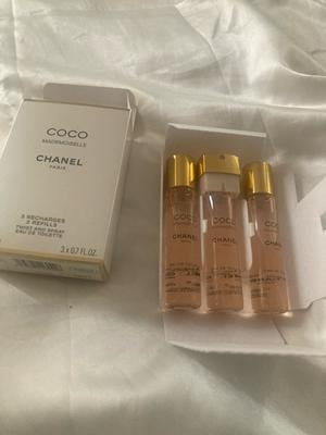 Chanel Coco Mademoiselle EDT Perfume Twist & Spray Set, 3 X 0.7 oz