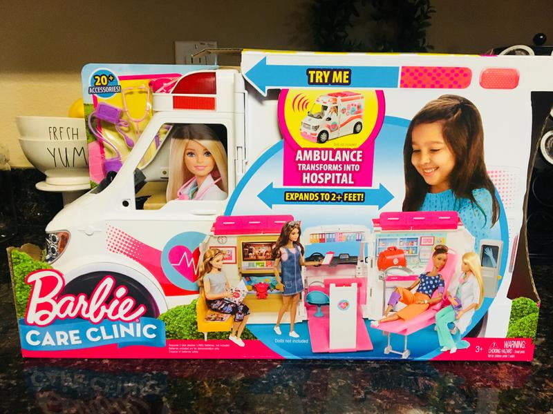 Toy For Kids Accessory Barbies New Barbie Ambulance and Hospital Playset 