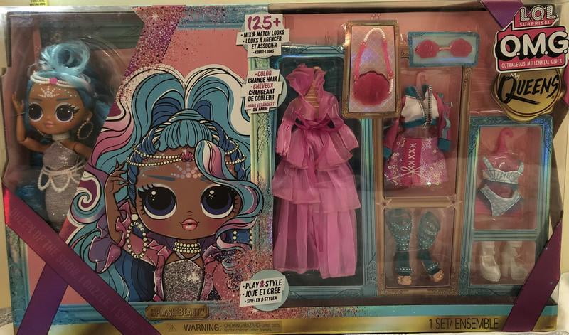 LOL Surprise! OMG Queens Splash Beauty outlet Doll Playset ~ 125 Looks NEW SEALED BOX