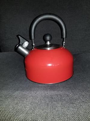 Home-X 8541905038 HOME-X Red Cow Whistling Tea Kettle, Cute