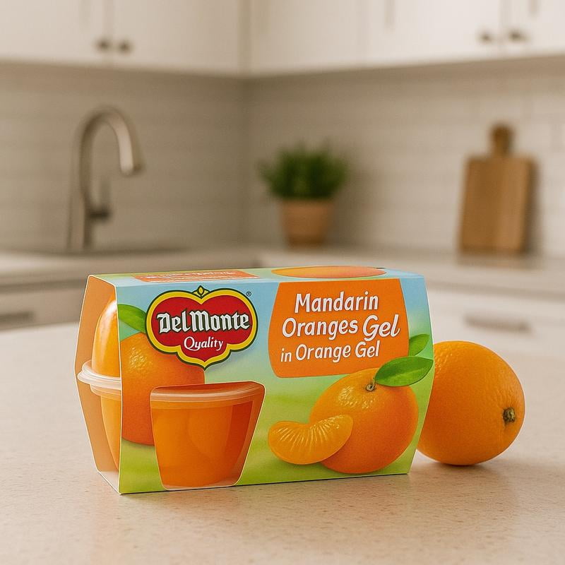 Del Monte, Mandarin Oranges in Orange Flavored Gel, 4.5 oz, 4 ct