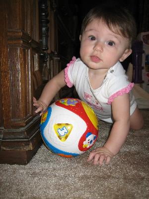 vtech move and crawl ball pink