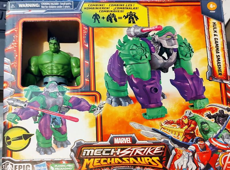 Marvel Mech Strike Ultron Primeval Mit T-R3X Mechasaur – 11,4 Cm Actionfigur Mit Transformierbarem Dino-Mech
