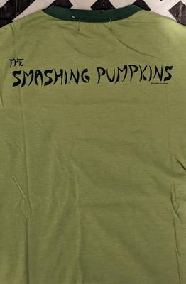 The Smashing Pumpkins Tシャツ グリーン M Smashing Pumpkins Adult T-Shirt, Distressed Heart Design