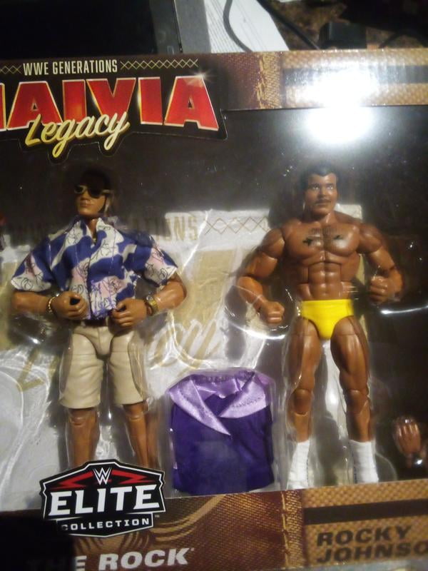WWE Mattel Elite Maivia家族 3個セット WWE Mattel Elite The Rock WWE Generations Maivia Legacy 3