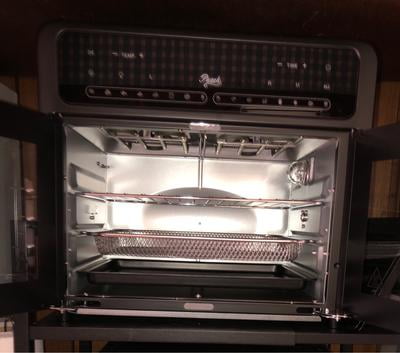 PwZzk 25.4QT Dual Zone Air Fryer Toaster Oven Combo, French Glass