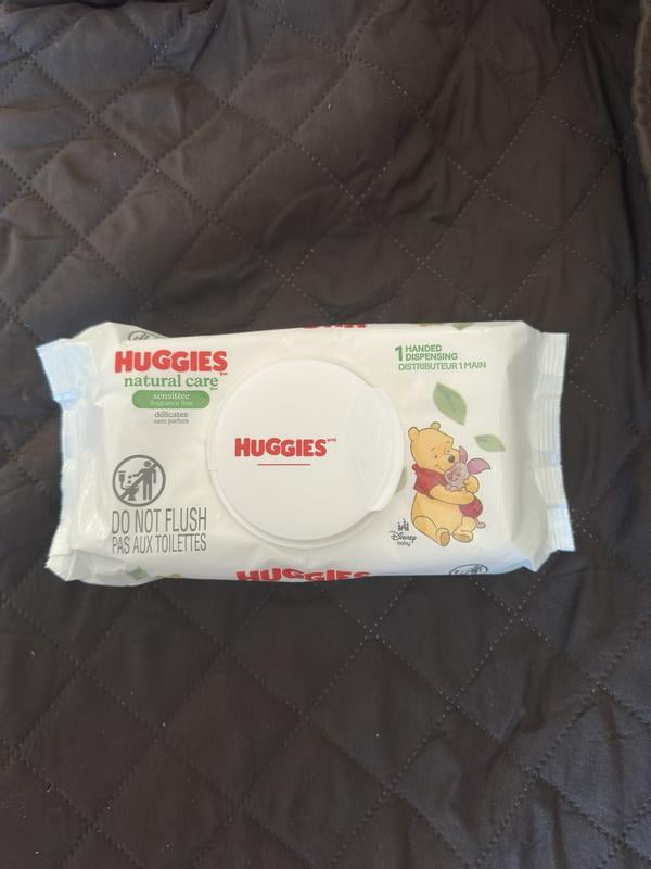 Huggies Natural Care Unscented Sensitive Baby Wipes, 3 pk / 56 ct - Metro Market