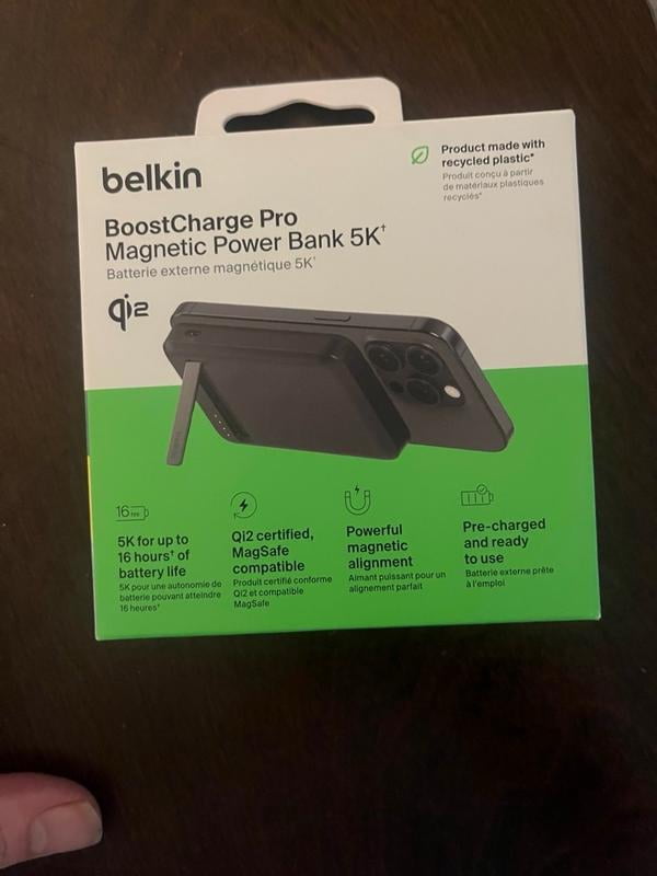 Customer reviews for Belkin BoostCharge Pro Wireless Power Bank 10K w/ Qi2,  MagSafe Compatible + Built-in Pop-up Kickstand - Compatible w/iPhone 16, 16  Plus, 16 Pro, 16 Pro Max, iPhone 15, iPhone