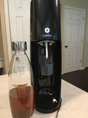 soda  stream  SPIRIT ONE TOUCH　ブラック SodaStream One Touch Electric Sparkling Water Maker Kit