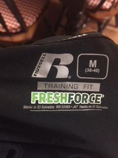 russell cool force training fit intellifresh