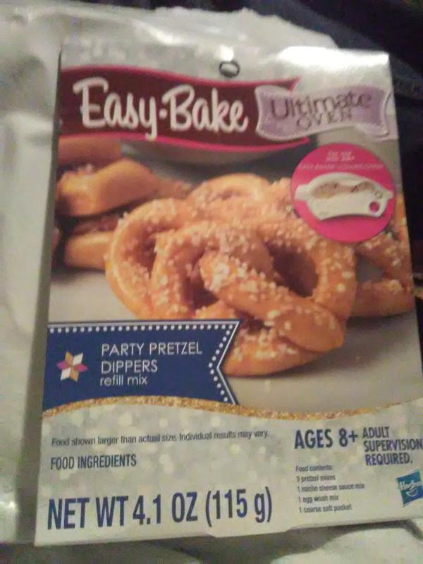 Easy-Bake Ultimate Oven Party Pretzel Dippers Refill Mix 1 Pack New Hasbro 