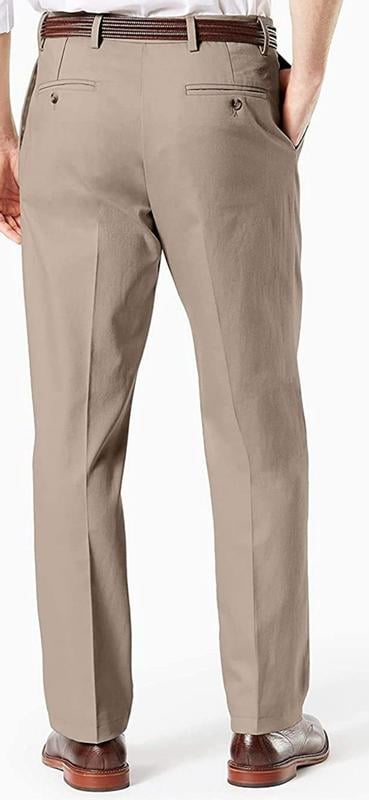 パンツ dockers 2 tucks dress cotton trousers Dockers Men's Pleated Classic Fit Signature Khaki Lux Cotton