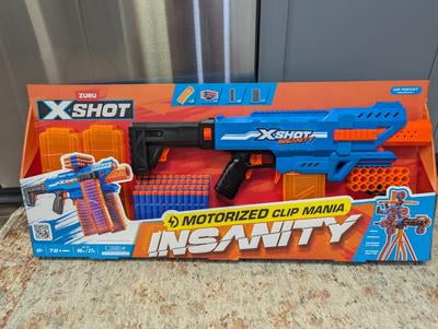 XSHOT Insanity Motorized Clip Mania (72 Darts) Outdoor Foam