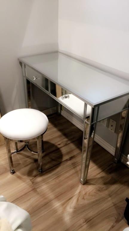 Southern Enterprises Illusions Collection Mirrored Console Table Southern Enterprises Illusions