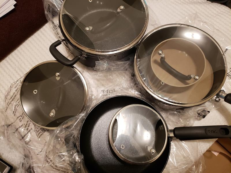 T-fal ProGrade 12-Piece Titanium Nonstick Cookware Set in Black C561SC64 -  The Home Depot