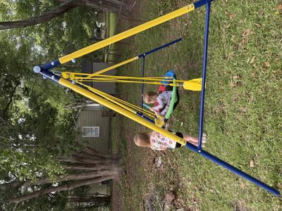 Customer reviews for Gardwin Metal Swing Sets with Trampoline