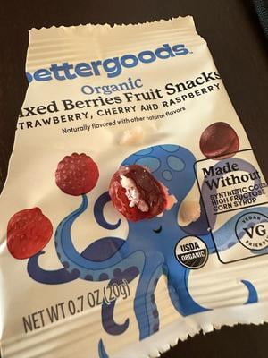 Customer reviews for bettergoods Organic Mixed Berry Fruit Snacks