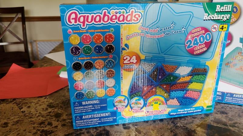 Aquabeads Mega Bead Trunk Refill Pack - Arts & Crafts Bead Refill Kit for  Children Ages 4+ - Over 3,000 Beads Included, Plastic, Multi, Small