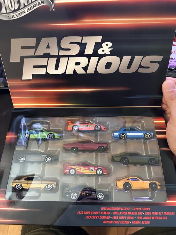 Hot Wheels Fast & Furious-Themed 10-Pack, Set of 10 1:64 Toy Cars