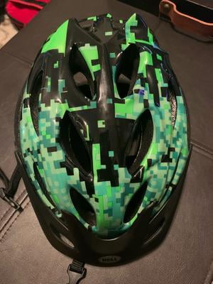 minecraft bike helmet