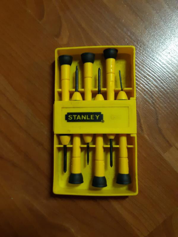 Stanley Tools 6-Piece Precision Screwdriver Set Black/Yellow 
