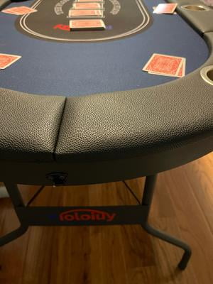 Rioloiuy 8 Player Poker Table, Foldable with Casino Grade Felt