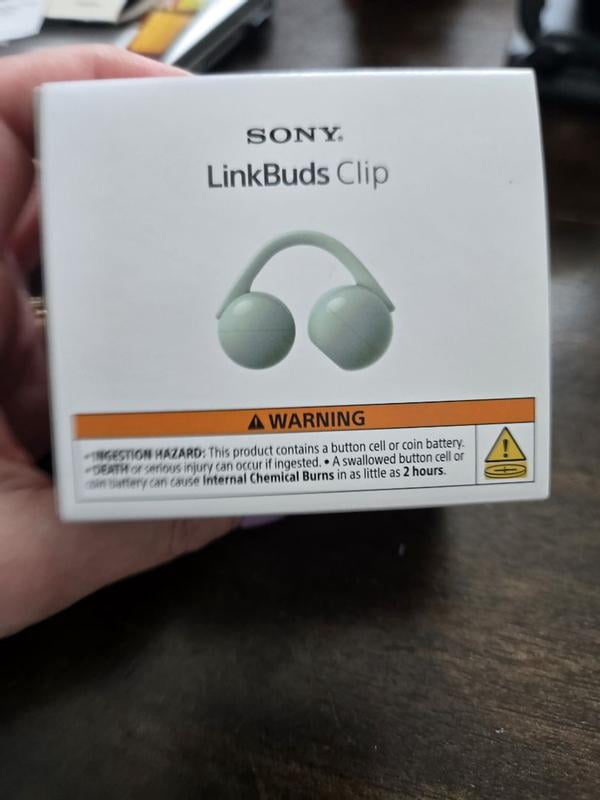 Sony LinkBuds Clip Open-Ear Truly Wireless Earbuds, Lightweight