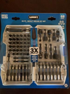 Hart 68 piece impact driver set new arrivals