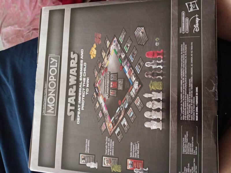 STAR WARS Jogo Monopoly The Mandalorian, Jogo de Tabuleiro - The Child  (Baby Yoda) - F2013 - Hasbro, Multicor