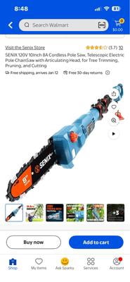 Customer reviews for Senix 120V Corded Electric Pole Saw, 8‑Inch