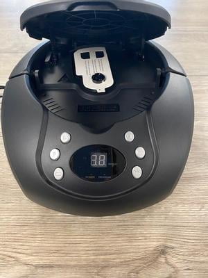 GPX Portable CD Player Boombox with AM/FM Stereo Radio, Battery