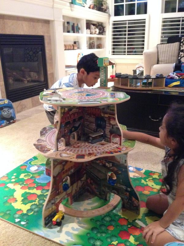 thomas & friends wooden railway up & around adventure tower