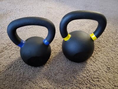 Diamond Pro Kettle Bell 44 lb 20kg/Red E-Coated Russian Kettlebell Weights